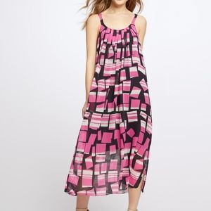 Nic + Zoe Block Party Print Pleat Shift Dress